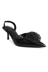 AURORA LUSTER HEEL-BLACK