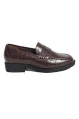 REGAL CROC MOC LOAFER-BROWN