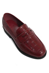 REGAL CROC MOC LOAFER-MAROON