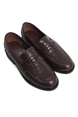 REGAL CROC MOC LOAFER-BROWN