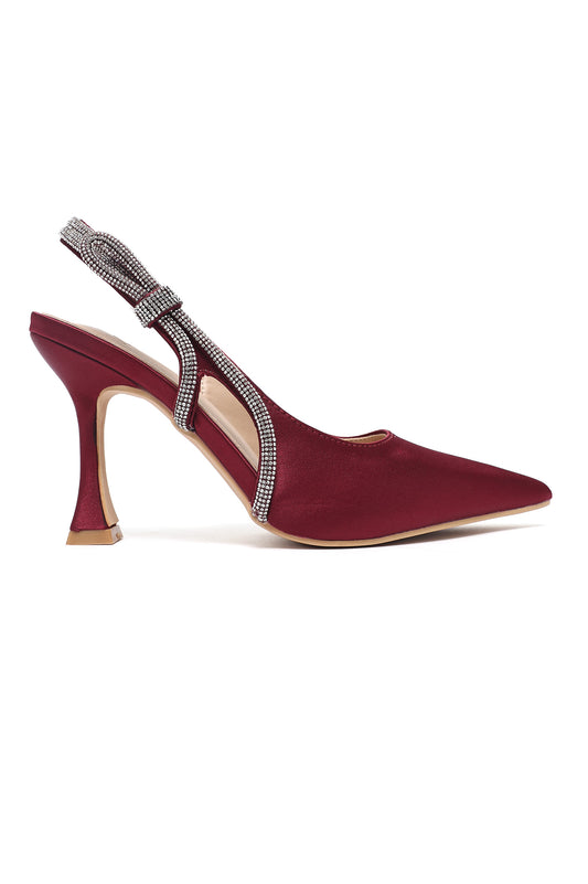 REGAL POINTED SLING HEEL-MAROON