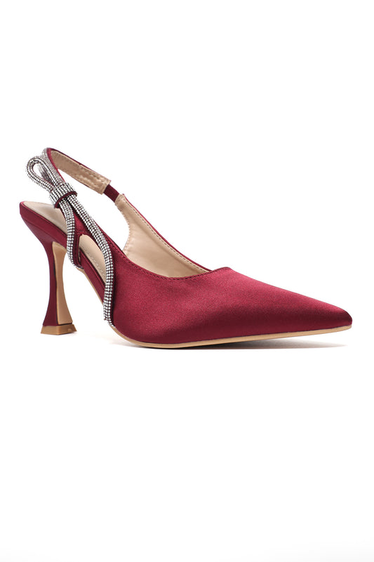 REGAL POINTED SLING HEEL-MAROON