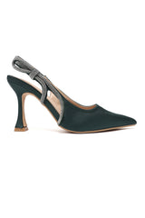 REGAL POINTED SLING HEEL-GREEN