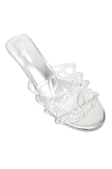 LOOP WEDGE SEMI HEEL-SILVER