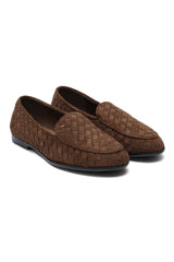 TEXTURED DRESS LOAFERS-OLIVE