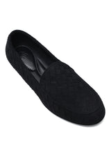 TEXTURED DRESS LOAFERS-BLACK