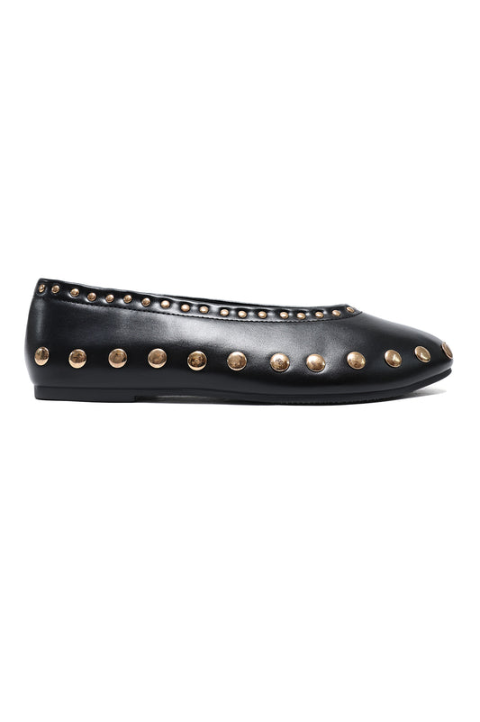 SOCIAL GLAM FLATS-BLACK