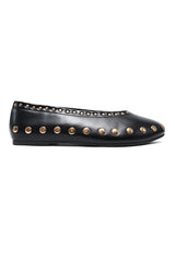 SOCIAL GLAM FLATS-BLACK