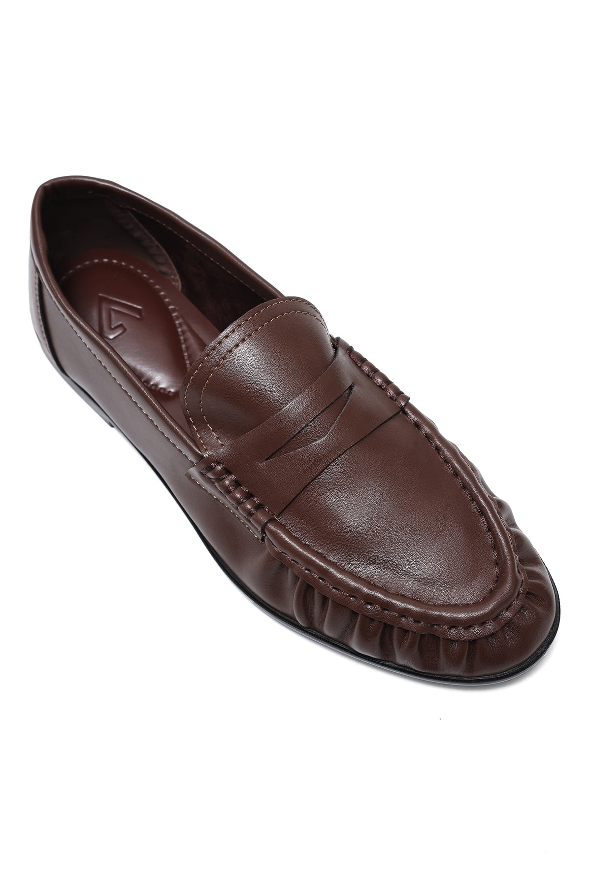 MODERN DRESS LOAFERS-BROWN