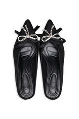 CELESTE JEWEL BOW MULES-BLACK