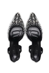 STARDUST JEWEL SLINGBACK HEELS-BLACK