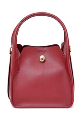 SLEEK BARREL SHOULDER BAG-MAROON