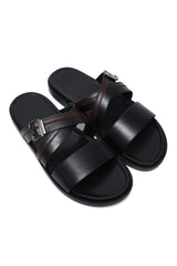 LUXE BAND SANDAL-BLACK