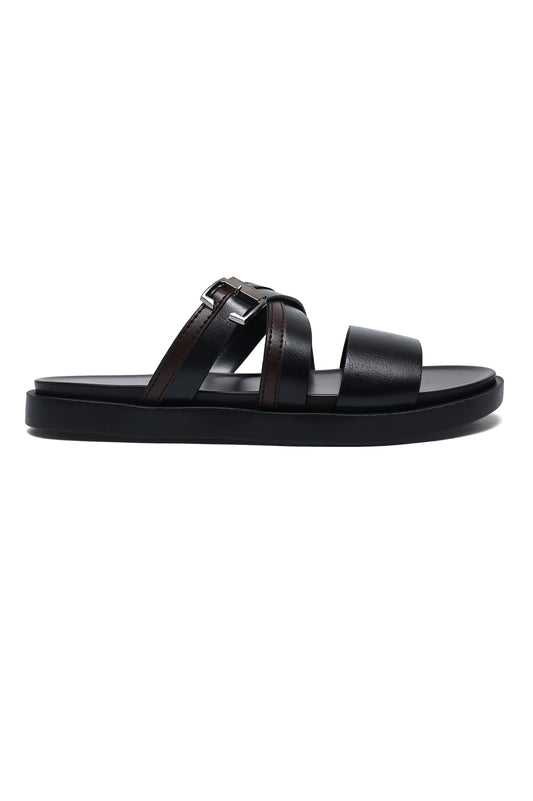 LUXE BAND SANDAL-BLACK