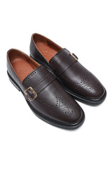 EDGE FORMAL SHOES-COFFEE