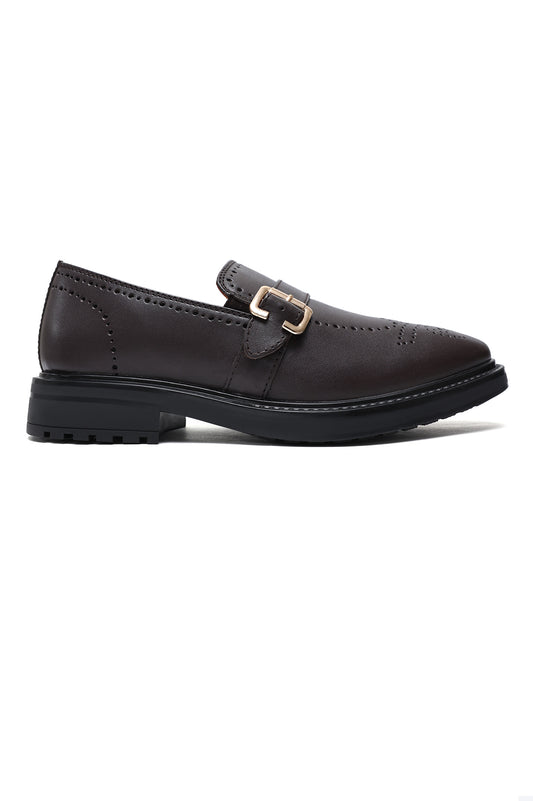 EDGE FORMAL SHOES-COFFEE