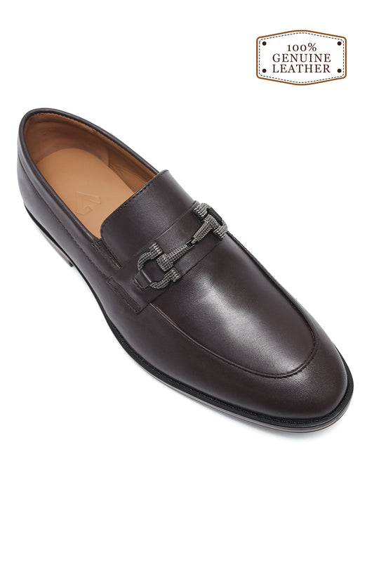 ELITE EDGE DRESS LOAFERS-COFFEE