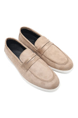 SUEDE STYLE WALKERS-BEIGE