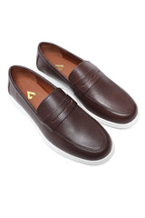 EXECUTIVE CASUAL LOAFERS-COFFEE