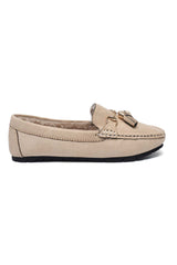 SOFT VELVET LOAFER-BEIGE