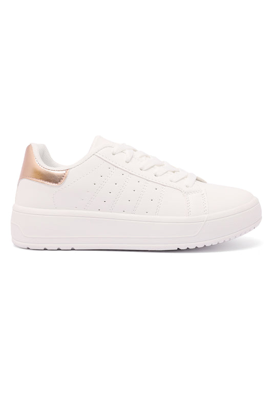 SNEAKERS-WHITE/CHAMPAGNE