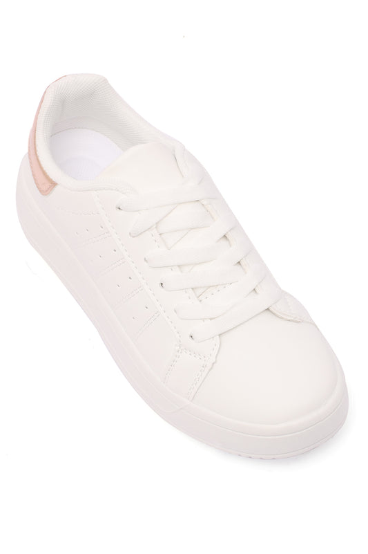 SNEAKERS-WHITE/CHAMPAGNE