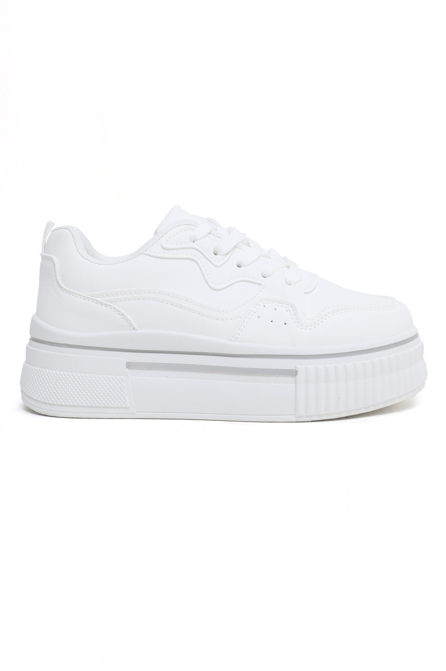 PLATFORM SNEAKERS-WHITE – Almas