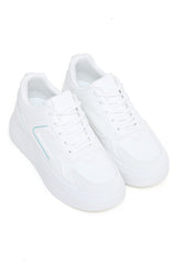 CONTRAST TRAINERS-WHITE