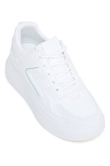 CONTRAST TRAINERS-WHITE