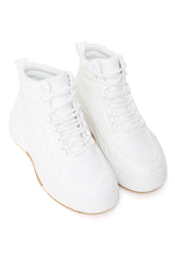 HIGH TOP SNEAKERS-WHITE