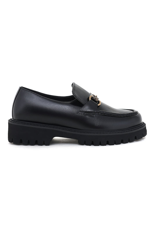 LUXE BUCK LOAFERS-BLACK