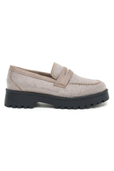 CHUNKY LOAFERS-BEIGE
