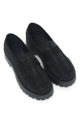 CHUNKY LOAFERS-BLACK