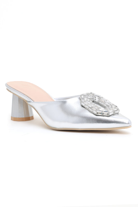 HEELS MATTE HEELS-SILVER