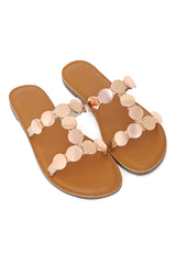 MIDNIGHT GLINT METALLIC DISC SLIDE-CHAMPAGNE