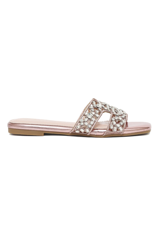 CRYSTAL LUXE SLIDE-PINK