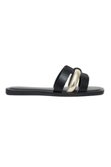 METAL ACCENT SLIDE-BLACK