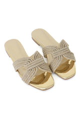 GLAM KNOT SLIDE-GOLD