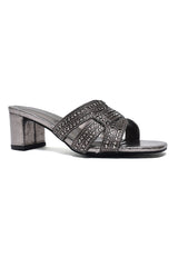 GLIMMER BLOCK HEEL-GUN