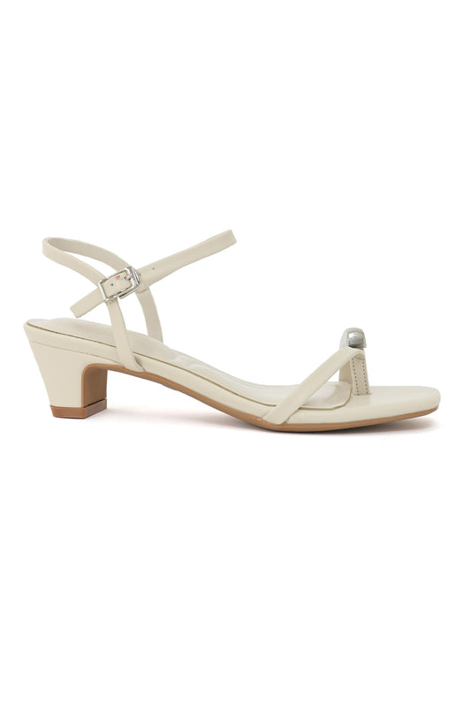 MIDNIGHT CHARM STRAPPY HEEL-OFFWHITE