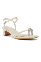 MIDNIGHT CHARM STRAPPY HEEL-OFFWHITE
