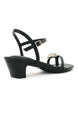 MIDNIGHT CHARM STRAPPY HEEL-BLACK