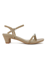 MIDNIGHT CHARM STRAPPY HEEL-KHAKI