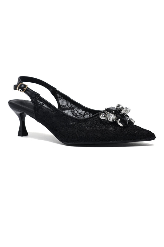 CRYSTAL GRACE HEEL-BLACK