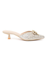PEARL FROST GLIMMER HEEL-BEIGE