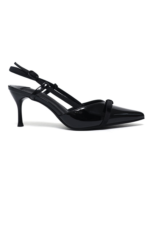 TITANIA REFINED STRAP HEEL-BLACK