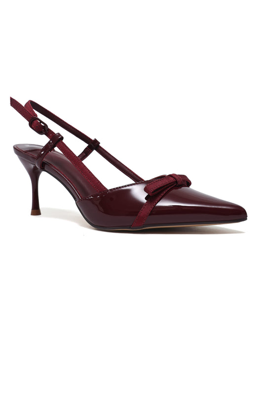 TITANIA REFINED STRAP HEEL-MAROON