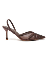 ROYAL GLIMMER NET HEEL-BRONZE