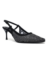 FILIGREE VEIL HEEL-BLACK