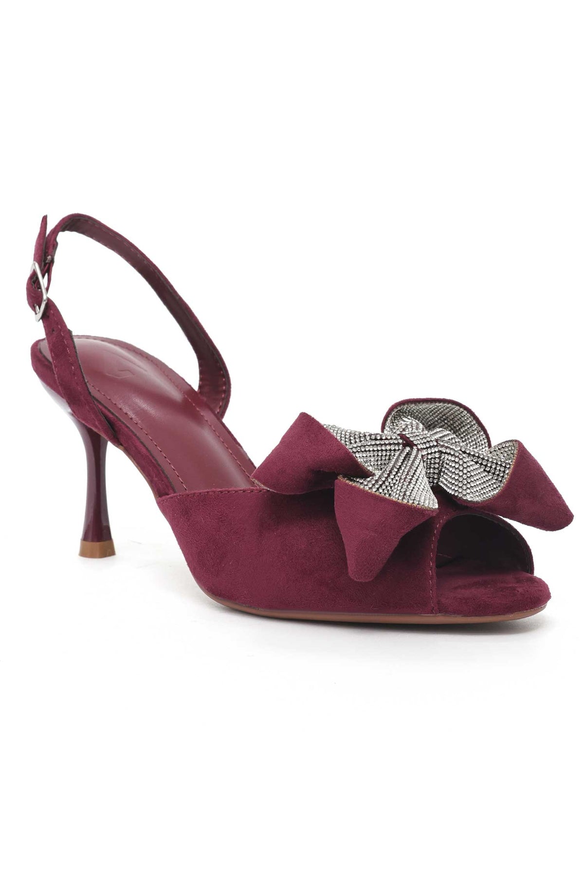 TWILIGHT PRISM SLINGBACK-MAROON
